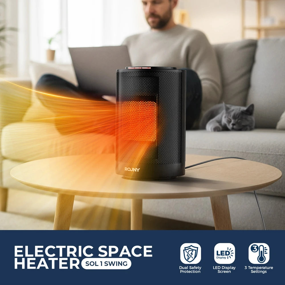 ROUNY 1200W Αερόθερμο PTC με Γρήγορη Θέρμανση